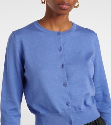 Cropped-Cardigan aus Seide und Baumwolle | Carolina Herrera
