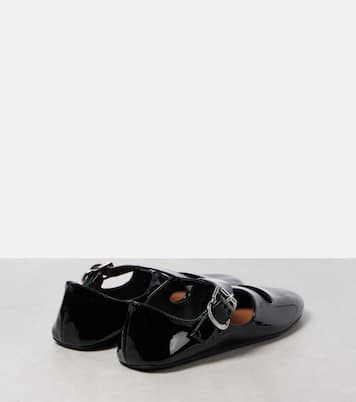 Criss Cross patent leather ballet flats | Alaïa