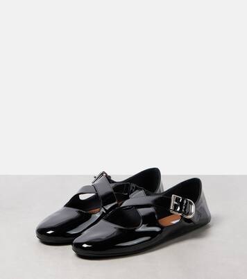 Criss Cross patent leather ballet flats | Alaïa