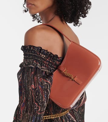 Le 5 à 7 patent leather shoulder bag | Saint Laurent