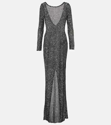 Robe longue à sequins | Alessandra Rich