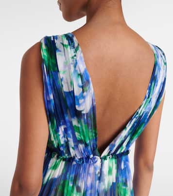 Abito lungo Arella in georgette di seta | Costarellos