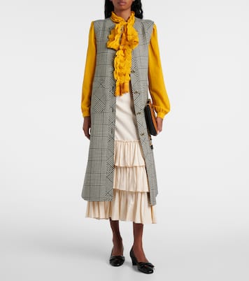 Schluppenbluse aus Crêpe de Chine aus Seide | Valentino