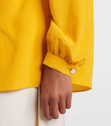 Schluppenbluse aus Crêpe de Chine aus Seide | Valentino