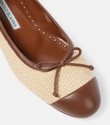 Ballerine Capbl in rafia | Manolo Blahnik