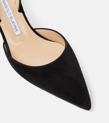 Escarpins Carolyne 70 en daim | Manolo Blahnik