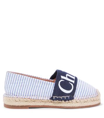 Espadrillas a righe con logo | Chloé Kids