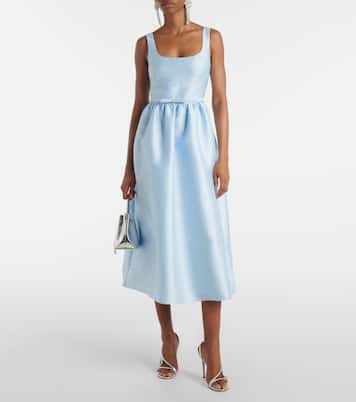 Robe midi en satin | Self-Portrait