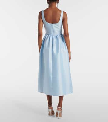 Robe midi en satin | Self-Portrait