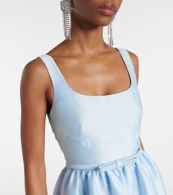 Robe midi en satin | Self-Portrait