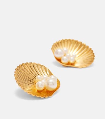 Orecchini Maricela bagnati in oro | Jennifer Behr