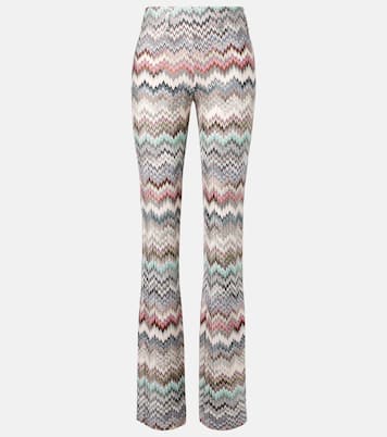 Schlaghose aus Häkelstrick | Missoni