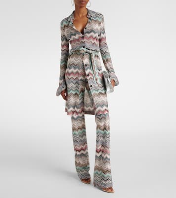 Schlaghose aus Häkelstrick | Missoni