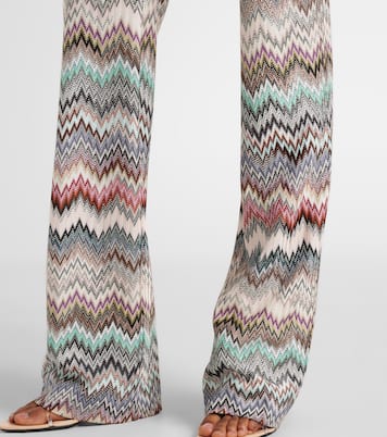 Schlaghose aus Häkelstrick | Missoni