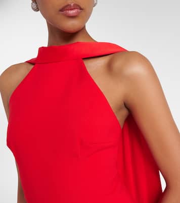 Robe longue Cece en crêpe et satin | Solace London