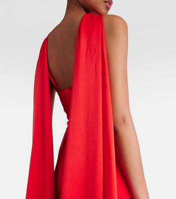Robe longue Cece en crêpe et satin | Solace London