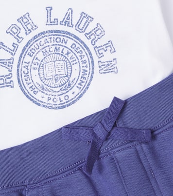 Baby cotton-blend sweatshirt and sweatpants set | Polo Ralph Lauren Kids