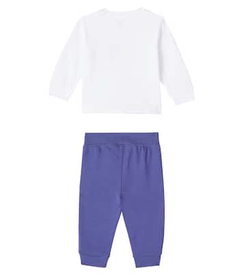 Baby cotton-blend sweatshirt and sweatpants set | Polo Ralph Lauren Kids