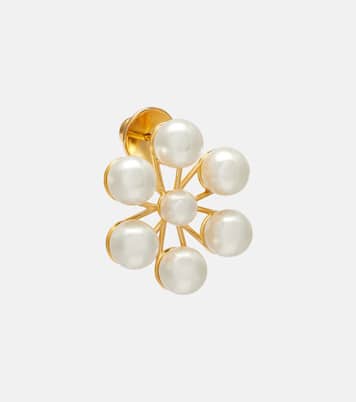 Floral faux pearl earrings | Oscar de la Renta