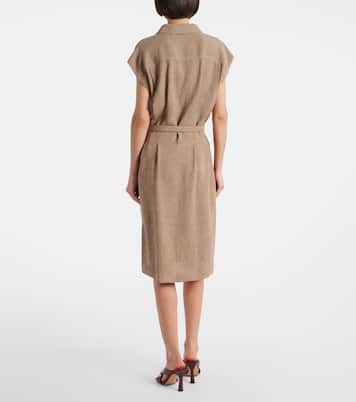 Hemdblusenkleid Maise aus Leinen-Crêpe | Loro Piana