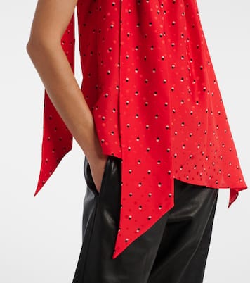 Bedrucktes Top Sombana aus Seide | Acne Studios