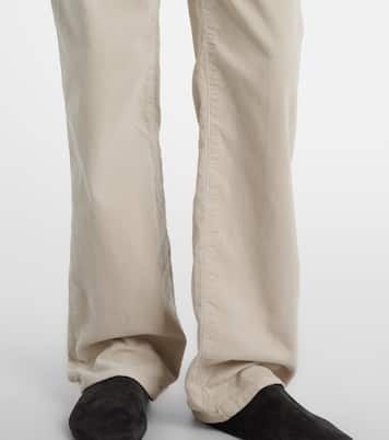 Pantalon droit Carlyl en velours côtelé de coton | The Row