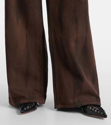 High-Rise Wide-Leg Jeans | Ganni