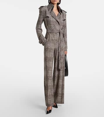 Prince of Wales check jumpsuit | Norma Kamali
