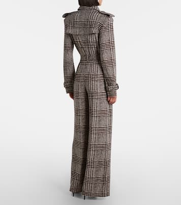 Prince of Wales check jumpsuit | Norma Kamali