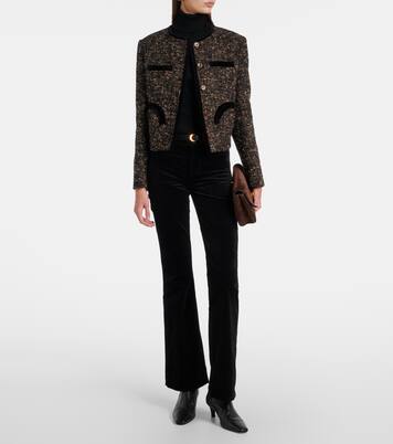 Pantalones Leggy Bootcut de terciopelo en mezcla de algodón | 7 For All Mankind