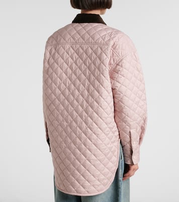 Anagram quilted leather-trimmed jacket | Loewe