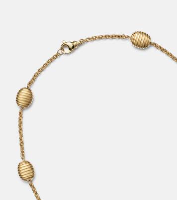 Isla Diamond Station 18kt gold (750/1000) necklace with diamonds | Pamela Zamore