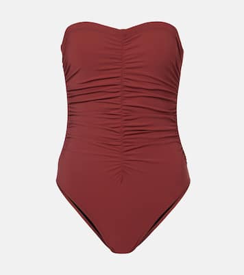 Basics ruched bandeau swimsuit | Karla Colletto