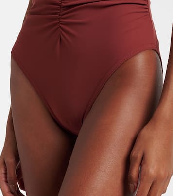 Basics ruched bandeau swimsuit | Karla Colletto