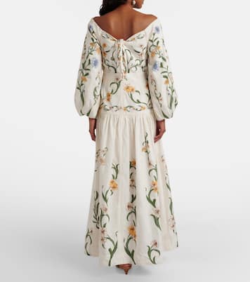 Floral cotton maxi dress | Agua by Agua Bendita