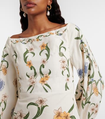 Floral cotton maxi dress | Agua by Agua Bendita