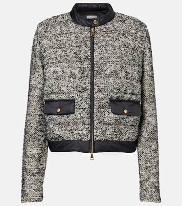 Down-paneled wool-blend jacket | Moncler