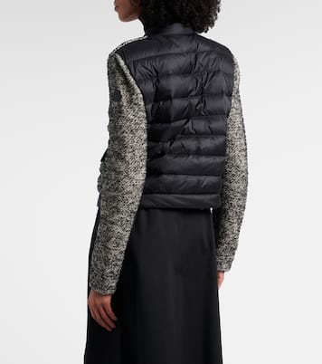Down-paneled wool-blend jacket | Moncler
