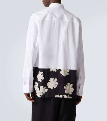 Paneled cotton poplin shirt | Dries Van Noten