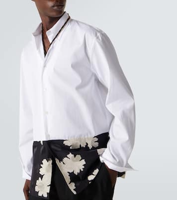Paneled cotton poplin shirt | Dries Van Noten