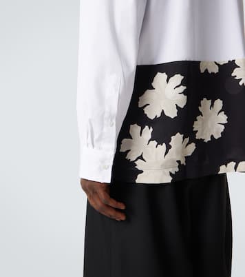 Paneled cotton poplin shirt | Dries Van Noten