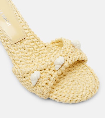 Embellished crochet mules | Mach & Mach