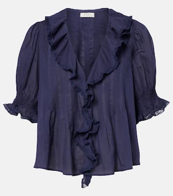Henri cotton voile top | Dôen