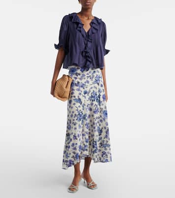 Henri cotton voile top | Dôen