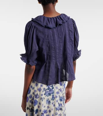 Henri cotton voile top | Dôen