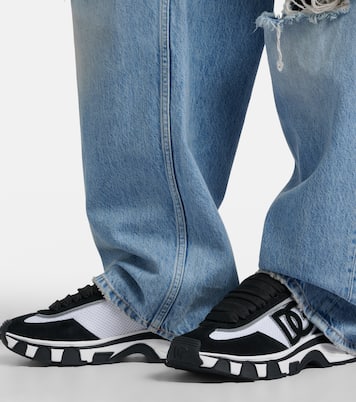 DG Country Road suede-trimmed sneakers | Dolce&Gabbana