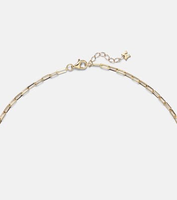 3 Petite Venus Shell 14kt gold (585/1000) necklace with diamonds | Mateo