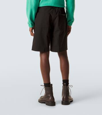 Short en seersucker et cuir | Moncler