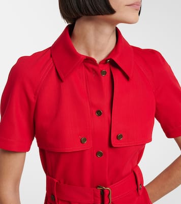 Hemdblusenkleid aus Wolle | Burberry