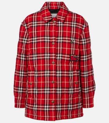 Wattierte Jacke Burberry Check aus Wolle | Burberry